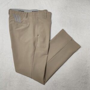 Adidas Pants Mens 36x32 Beige Golf Ultimate 365 Stretch Chino Business Khaki